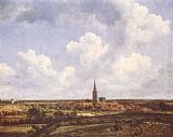 Jacob van Ruisdael Landscape with Church and Village painting